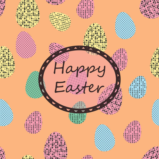 Happy Easter greeting banners. Eps10 Vector illustration - Vector, imagen