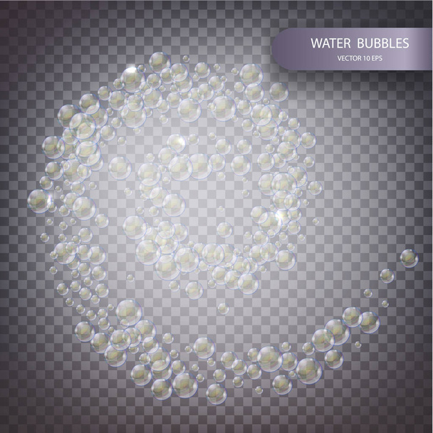 Water bubbles isolated - Vector, Image