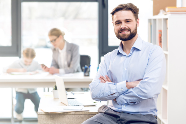bearded businessman in office - Photo, Image