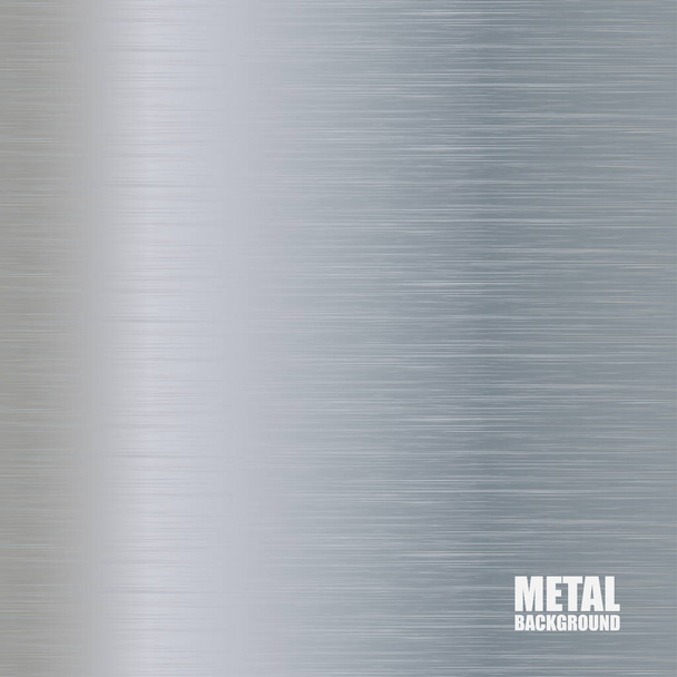 テクスチャ背景ブラシをかけられたアルミニウム - ベクター画像
