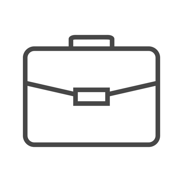Briefcase Thin Line Vector Icon - ベクター画像