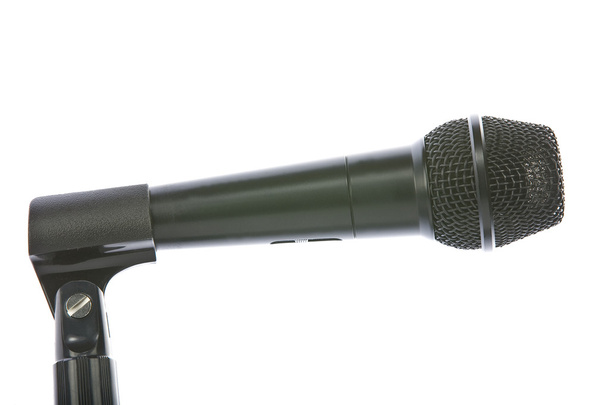 μικρόφωνο απομονωμένο σε λευκό - Φωτογραφία, εικόνα