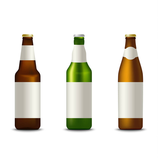 Collezione diverse bottiglie di modello di birra
 - Vettoriali, immagini