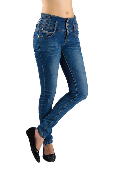 Woman blue jeans. - Photo, Image