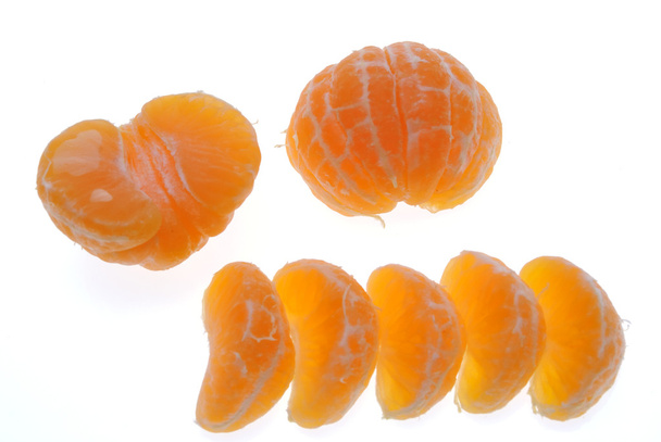 Groups of segments of a tangerine - 写真・画像