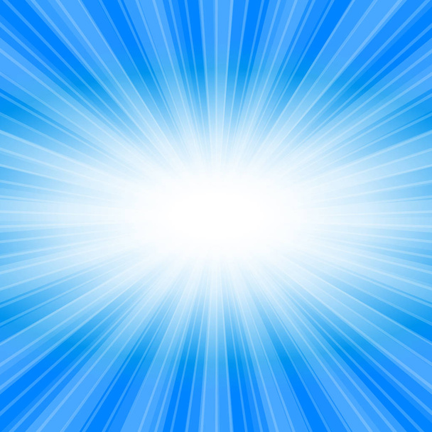 Blue color burst background. Illustration  - Photo, Image