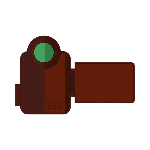 video handycam icône isolée
 - Vecteur, image