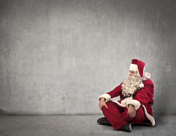 Sitting Santa Claus - Photo, image