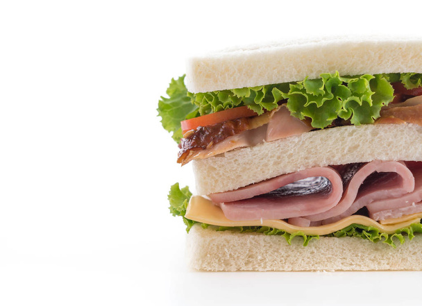 sandwich on white background - Valokuva, kuva
