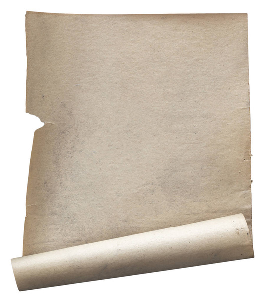 oud papier met uitknippad  - Foto, afbeelding