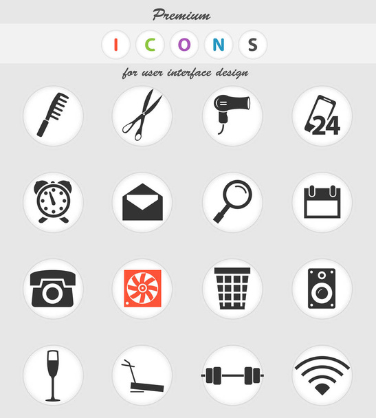 conjunto de iconos de servicios de habitación
 - Vector, Imagen