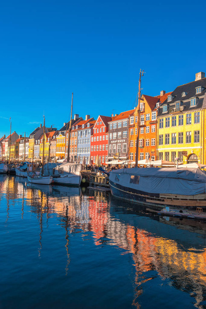 Copenhagen Nyhavn canal and district - Foto, afbeelding
