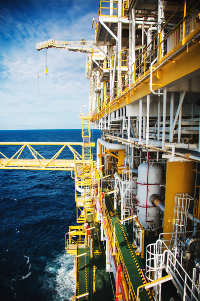 Oil and gas platform in the gulf or the sea, The world energy, O - Photo, Image