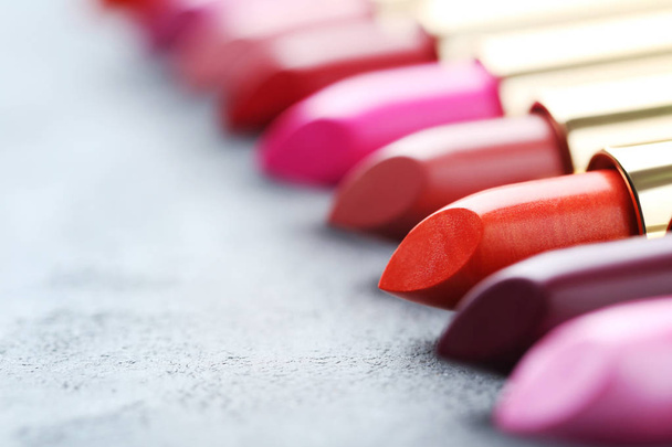 row of colorful opened lipsticks - Fotografie, Obrázek
