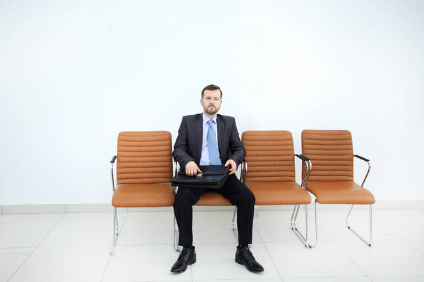 Businessman waiting for business meeting. - Fotó, kép