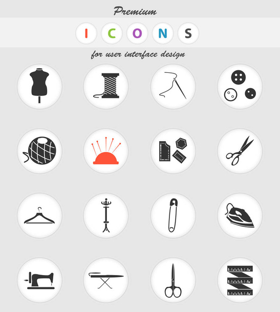 tailoring icon set - Vector, Image