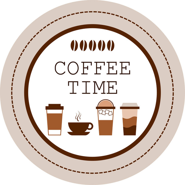 segno orario del caffè
 - Vettoriali, immagini