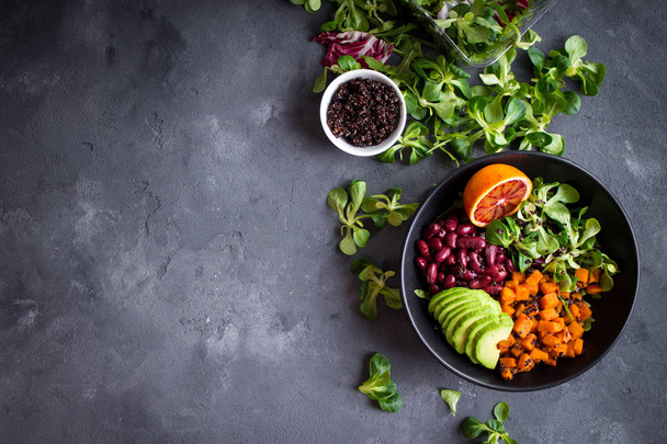 Quinoa salad background - Photo, Image