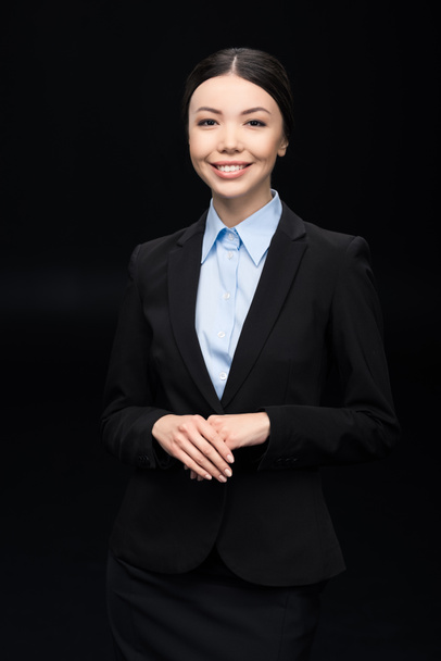 businesswoman in black suit - Photo, Image