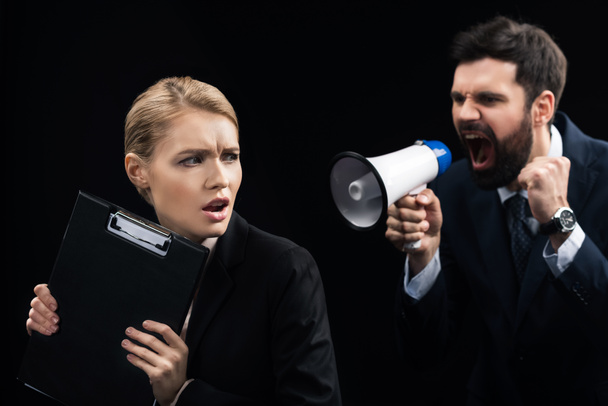 businessman shouting on colleague - Photo, Image
