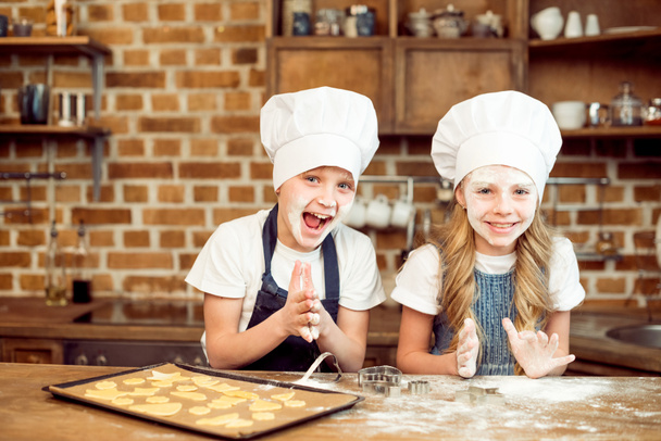children playing with flour - Photo, Image
