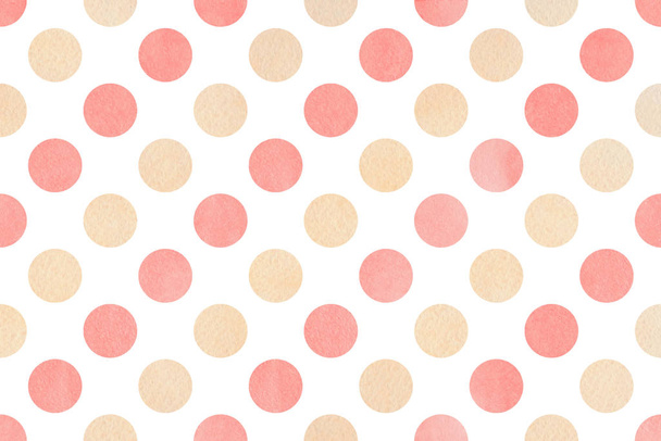 Watercolor polka dot background. - Photo, Image