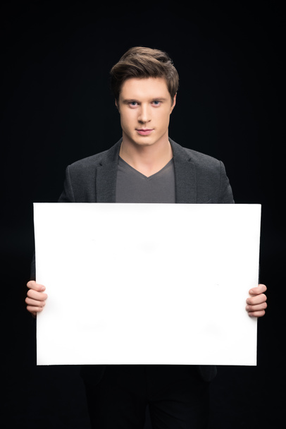 businessman holding blank card - Fotografie, Obrázek