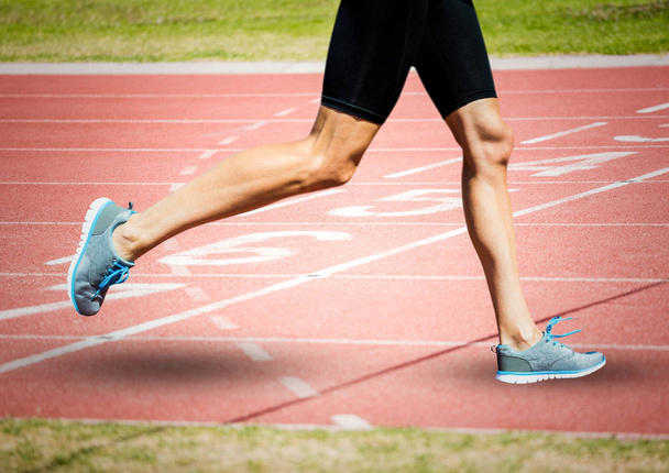 Runner legs on start line - Valokuva, kuva