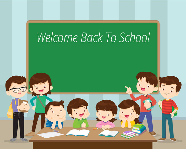 welcome back to school - Vektor, kép