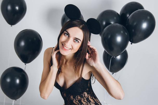 Girl with the mouse ears - Foto, immagini