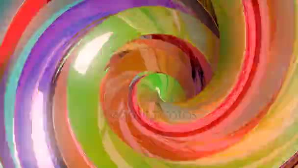 3D-kleurrijke Swirls achtergrond - Video