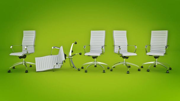 Γραφείο καρέκλα έννοια. 3D rendering - Φωτογραφία, εικόνα