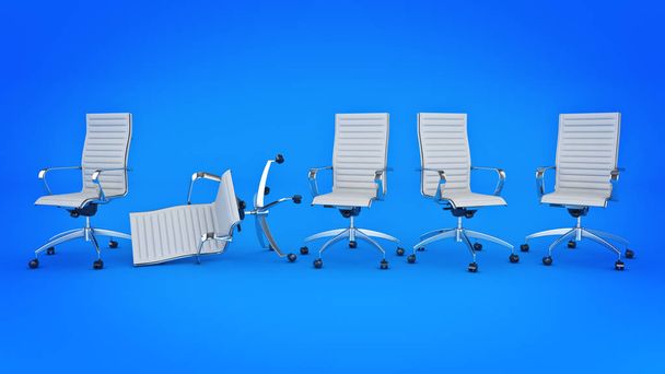 Концепция офисного кресла. 3d-рендеринг
 - Фото, изображение