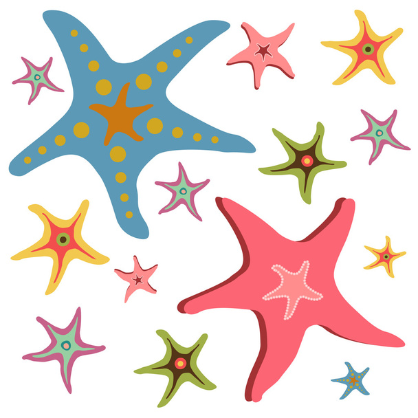 yıldız balıklar - Vektör, Görsel