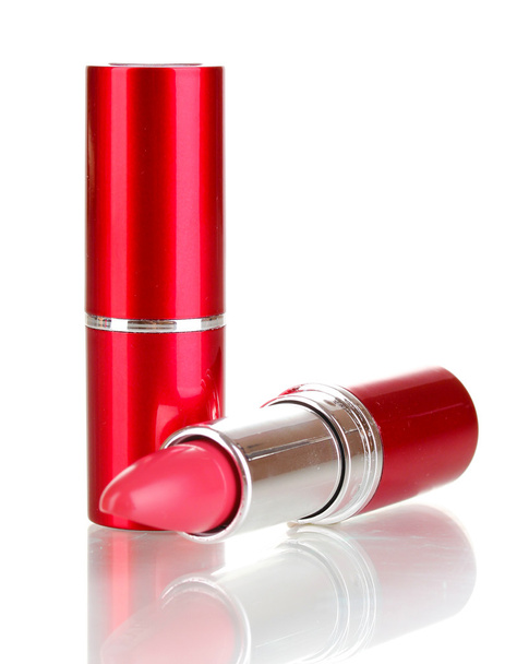 lipsticks isolated on white - 写真・画像