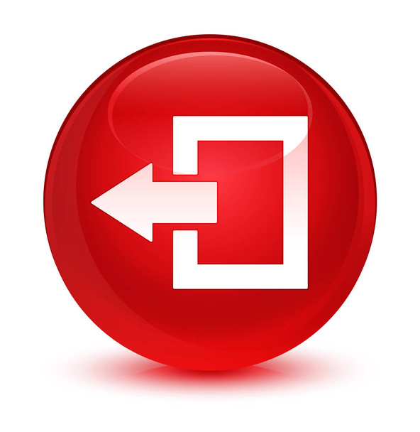 Піктограма виходу Скляна червона кругла кнопка
 - Фото, зображення