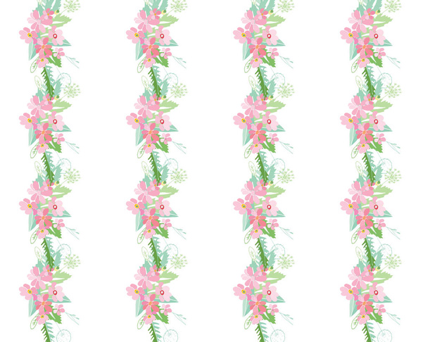Summer flower composition - Vector, imagen