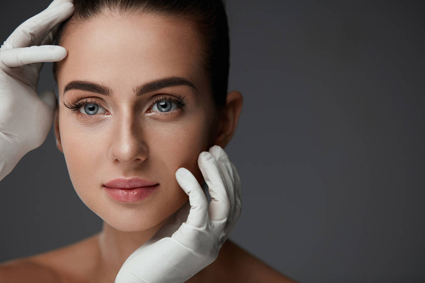 Beautiful Woman before Plastic Surgery Operation. Beauty Face - Valokuva, kuva