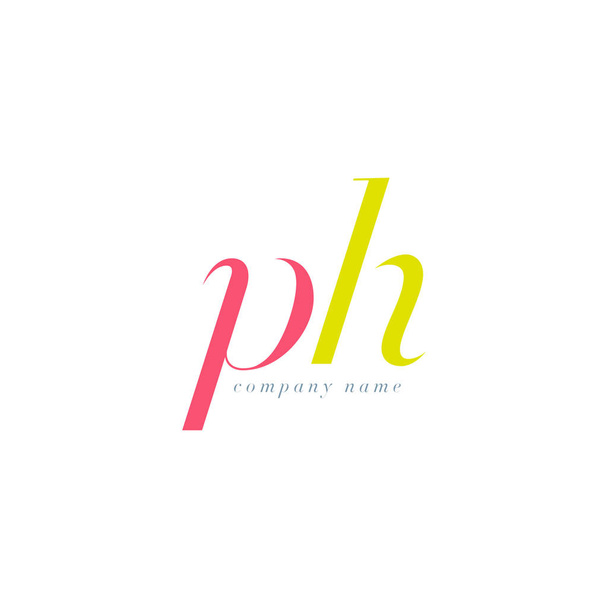 PH Italics Cartas conjuntas Logo
  - Vector, Imagen