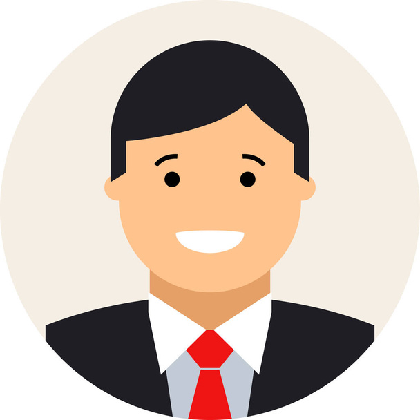 businessman circle icon - Vector, afbeelding