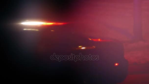 Police Car Flashing Lights Abstract - Footage, Video