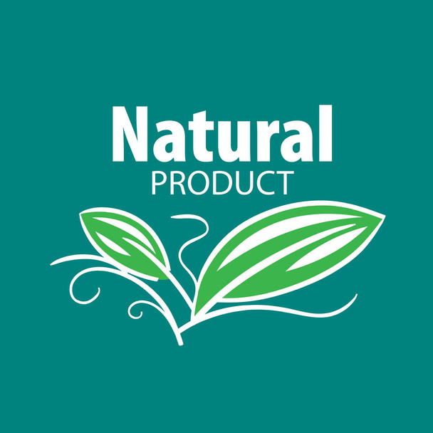 Logo produto natural
 - Vetor, Imagem