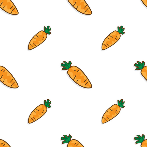 pattern Vegetable carrot  - Vector, Imagen