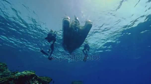 Giro in gommone visto da una prospettiva sottomarina, Mar Rosso
 - Filmati, video