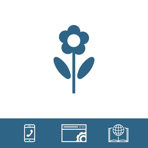 fleur icône stock vectoriel illustration plat design
 - Vecteur, image