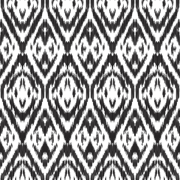 ikat seamless pattern - Vector, Image
