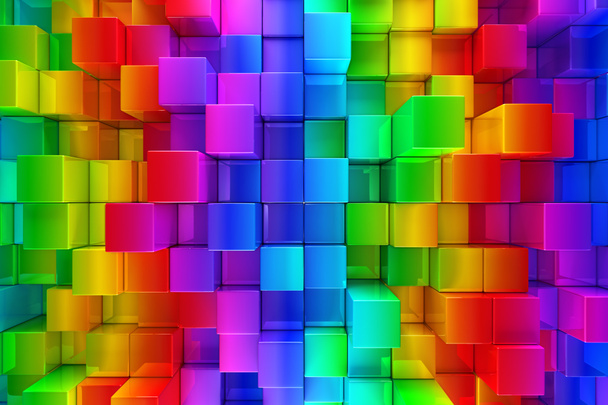 Colorful blocks abstract background - Photo, Image
