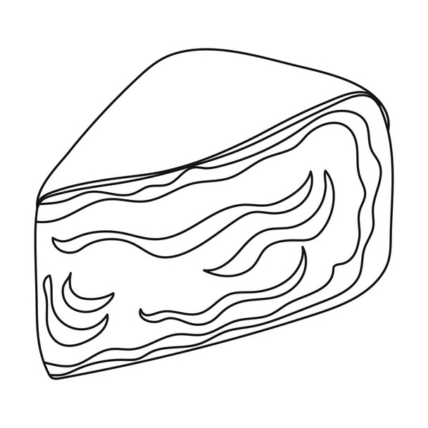 Camembert.Different types de fromage icône unique dans le style noir vectoriel symbole illustration web
. - Vecteur, image