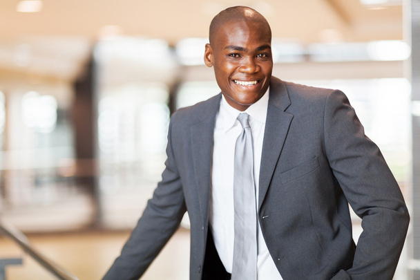 Cheerful african american business executive in office - Fotoğraf, Görsel