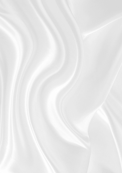 Гладкий элегантный белый шелк - Фото, изображение